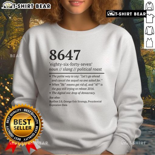 Funny anti-Trump taco sweatshirt featuring a humorous design, perfect for making a political statement with style.