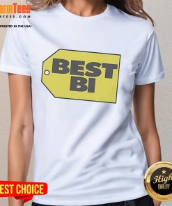 Funny Best Bi Ladies Tee featuring vibrant graphics and a playful design celebrating bisexual pride and humor.