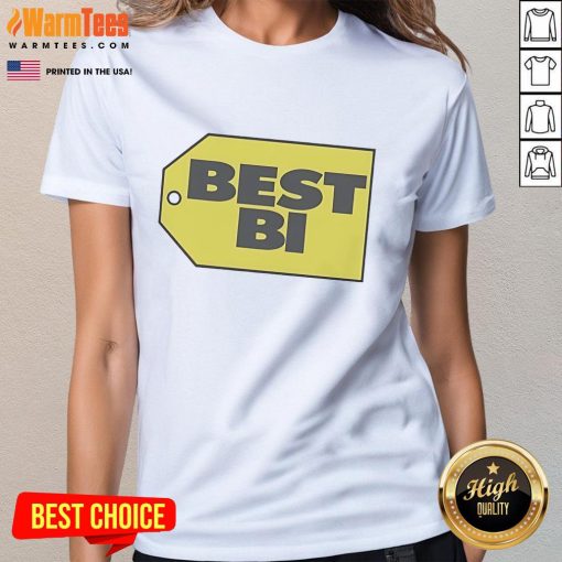 Funny Best Bi Ladies Tee featuring vibrant graphics and a playful design celebrating bisexual pride and humor.