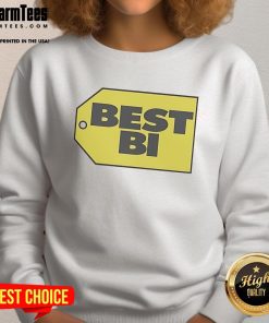 Funny Best Bi Sweatshirt featuring a playful design, perfect for celebrating bisexual pride and humor.