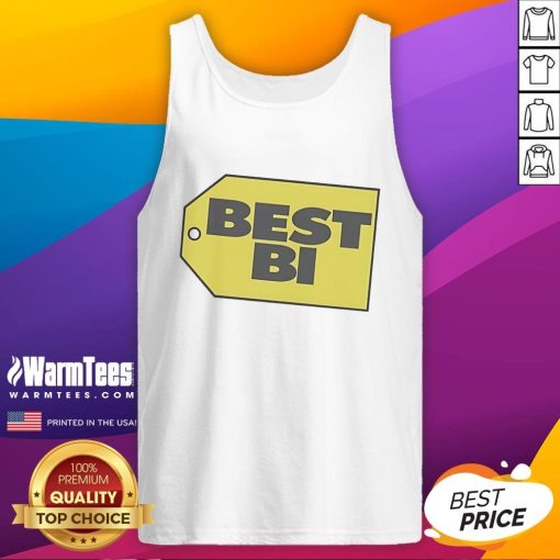 Funny Best Bi Tank Top featuring a humorous design, perfect for pride events and casual wear.