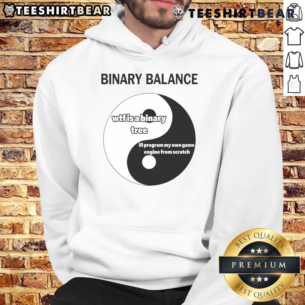 Funny Binary Balance Yin Yang Programmer Hoodie Funny Binary Balance Yin Yang Programmer Hoodie featuring a playful design for tech enthusiasts who love coding.