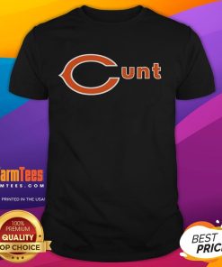 Funny Chicago Bears Cunt T-Shirt featuring humorous graphics and bold text, perfect for Bears fans with a sense of humor.