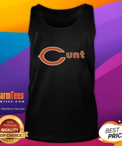 Funny Chicago Bears tank top featuring a humorous design, perfect for game day or casual wear for fans.
