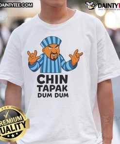 Funny Chin Tapak Dum Dum T-Shirt featuring a playful design, perfect for casual wear and making a statement.