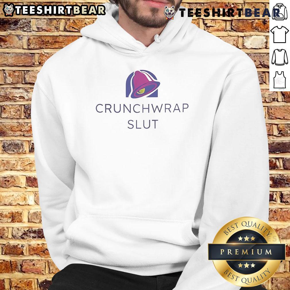 Funny Crunchwrap Slut Hoodie Funny Crunchwrap Slut Hoodie featuring a playful design, perfect for taco lovers and casual streetwear enthusiasts.