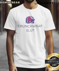 Funny Crunchwrap Slut T-Shirt featuring a humorous graphic design perfect for Taco Bell fans and food lovers.