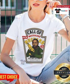 Funny Diddy Call of Mustard Ladies Tee featuring a playful design perfect for casual wear and mustard lovers.
