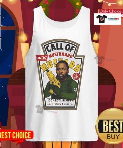 Alt Text: Funny Diddy Call of Mustard tank top featuring a playful mustard graphic for casual, humorous fashion.