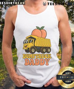 Funny Dumptruck Daddy Fathers Day Tank Top featuring a playful dump truck design, perfect gift for dads.