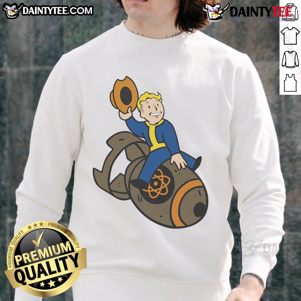 Funny Fallout Nuclear Bomb Sweatshirt Humorous Fallout nuclear bomb sweatshirt featuring bold graphics and playful design for gamers and fans of the franchise.