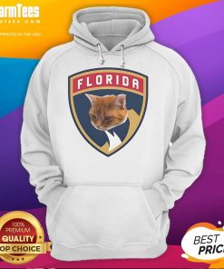 Funny Florida Panthers cat logo hoodie featuring a playful design perfect for fans and casual wear.