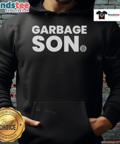Funny Garbage Son Hoodie featuring a humorous design perfect for casual wear and adding a playful touch to your wardrobe.