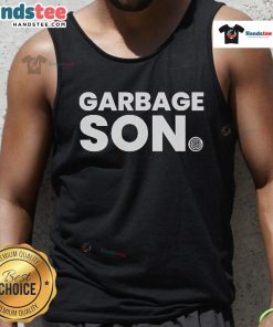 Funny Garbage Son Tank Top featuring humorous graphics and a playful design, perfect for casual summer wear.