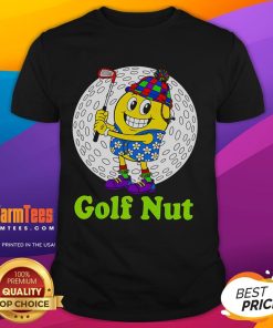 Funny Golf Nut T-Shirt featuring humorous golf-themed graphics and text, perfect for golf enthusiasts and casual wear.