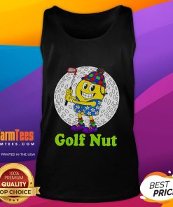 Funny golf nut tank top featuring a humorous design perfect for golf enthusiasts and casual wear.