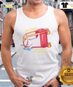 Funny 'I'm Smol and I Can't Drive' cute tank top design showcasing playful humor and trendy fashion for petite individuals.