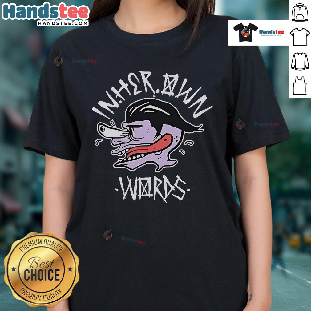 Funny In Her Own Words Face And Tongue Ladies Tee Funny In Her Own Words Face and Tongue Ladies Tee featuring a playful graphic design and vibrant colors.