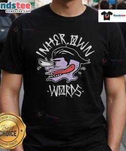 Funny In Her Own Words Face And Tongue T-Shirt featuring a playful graphic design and vibrant colors.