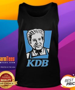 Funny Kevin De Bruyne KFC logo parody tank top design featuring a humorous twist on the famous fast-food branding.
