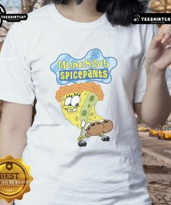 Funny MunchBob SpicePants Spongebob Squarepants ladies tee featuring vibrant colors and playful design, perfect for fans.