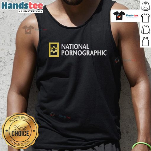 Funny National Pornographic Parody Tank Top featuring humorous graphics and playful designs for a lighthearted look.