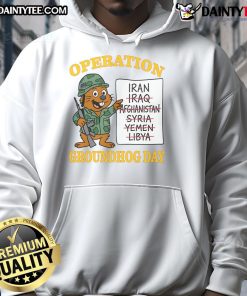 Funny Operation Groundhog Day Hoodie featuring a whimsical design perfect for fans of the classic movie and quirky fashion.