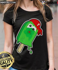 Funny Phan Pop Ice Cream Ladies Tee featuring a colorful ice cream graphic and playful text for a fun summer vibe.