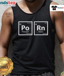 Funny Porn Periodic Table Tank Top featuring humorous elements and playful graphics for a quirky fashion statement.