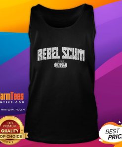 Funny Rebel Scum Since 1977 Tank Top featuring a playful design perfect for Star Wars fans and casual wear.