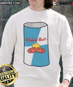 Cute sweatshirt featuring a funny ribbit bull design, perfect for animal lovers and playful fashion enthusiasts.