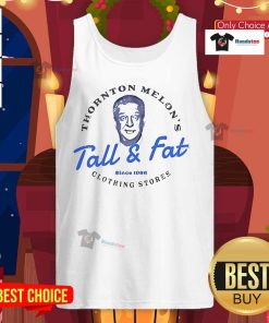 Funny Rodney Dangerfield tank top featuring a humorous design with melons, tall and fat theme for comedy lovers.