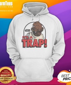 Funny Star Wars 'It's a Trap' Hoodie featuring a playful design inspired by the iconic movie scene.