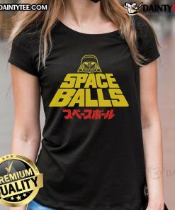 Funny Star Wars Space Balls ladies tee featuring a playful design perfect for sci-fi fans and casual wear.