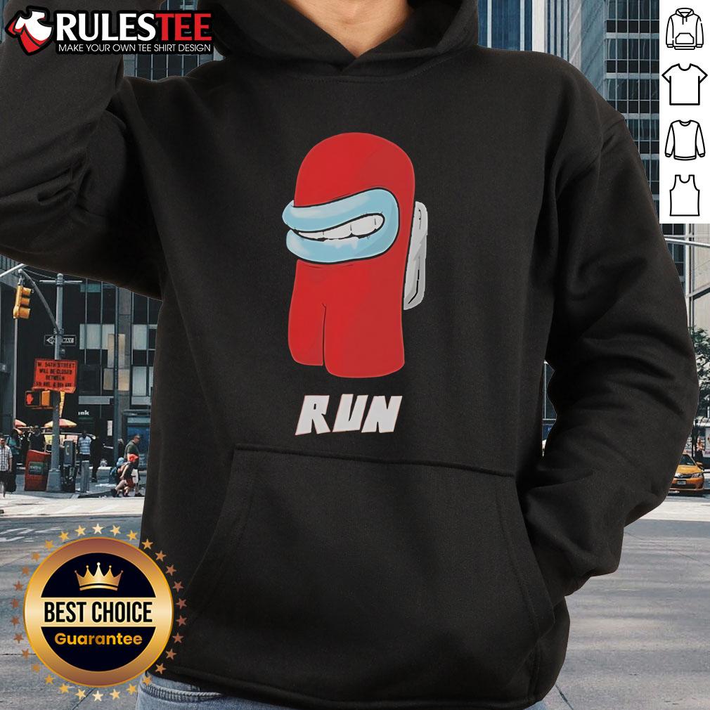 Funny Sussy Man Run Among Us Hoodie
