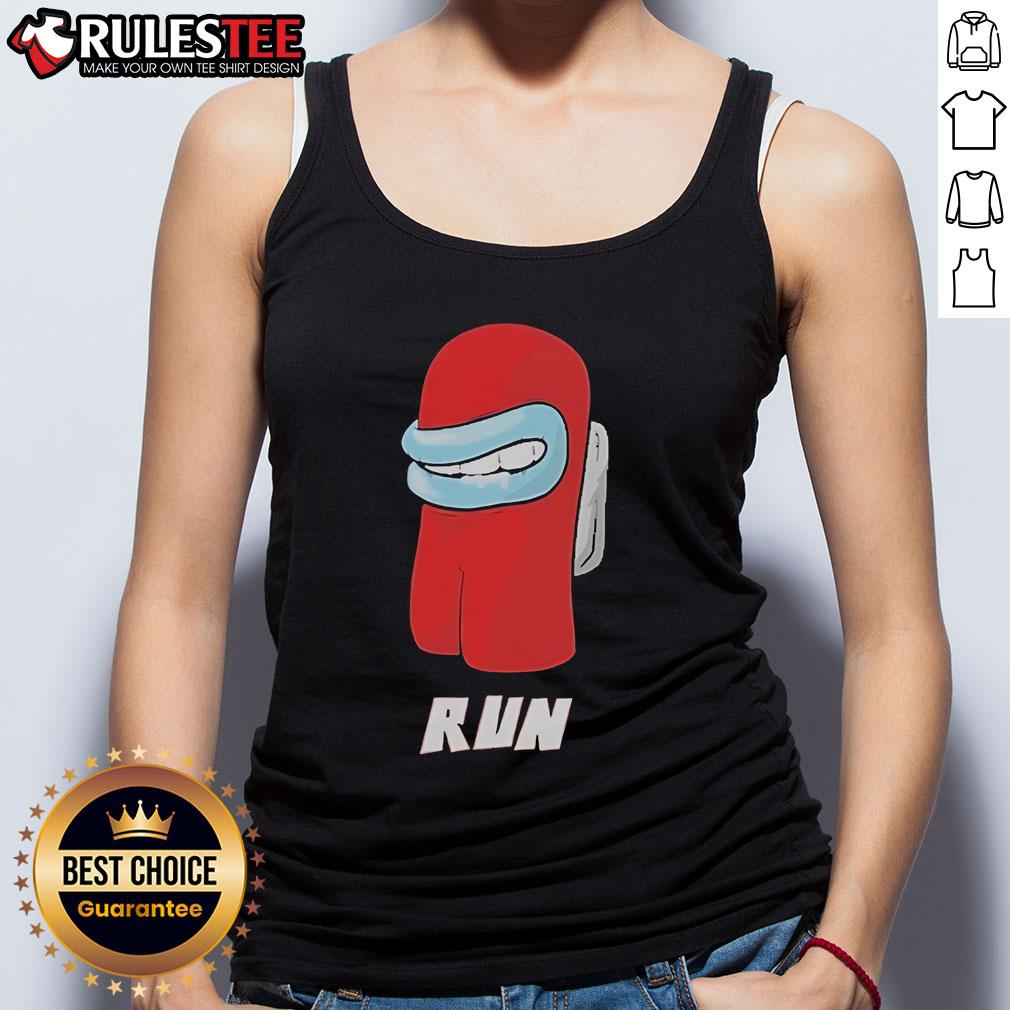 Funny Sussy Man Run Among Us Tank Top