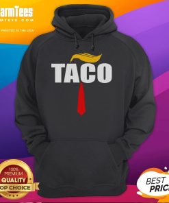 Funny Taco Trump Hair Tie Hoodie featuring a quirky taco design and vibrant colors, perfect for humorous fashion lovers.
