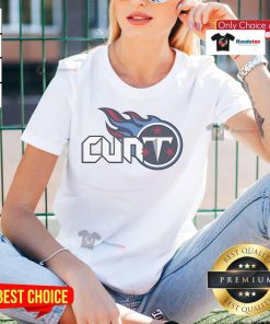 Alt Text: Funny Tennessee Titans Cunt Ladies Tee featuring a humorous graphic design perfect for football fans.