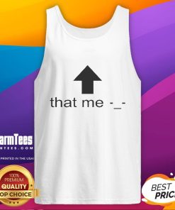 Funny That Me Arrow Tank Top featuring a playful arrow graphic and casual style, perfect for summer outfits.