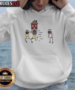 Funny Tyrese Haliburton vs Pascal Siakam meme hoodie featuring Indiana Pacers and Oklahoma City Thunder graphics.