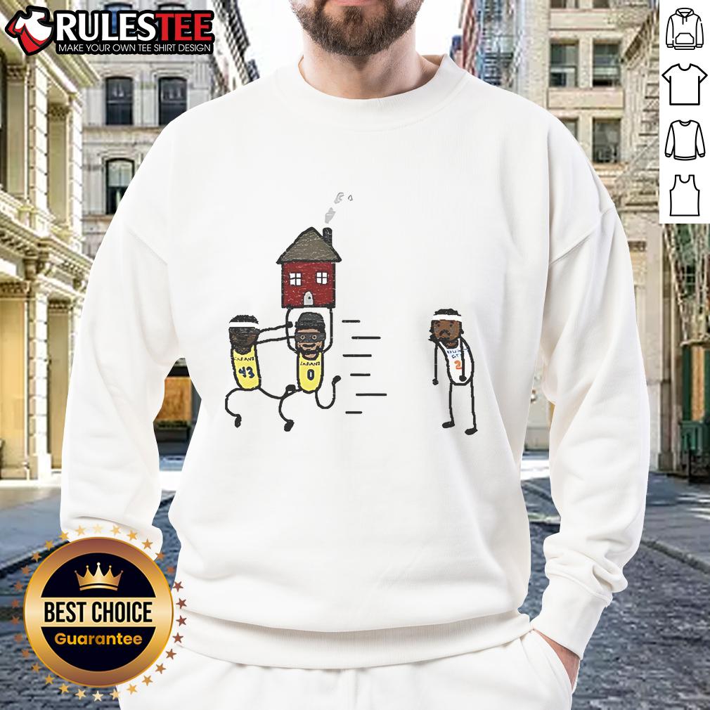 Funny Tyrese Haliburton Vs Pascal Siakam Indiana Pacers Sag Oklahoma City Thunder Meme Sweatshirt Funny Tyrese Haliburton vs Pascal Siakam meme sweatshirt featuring Indiana Pacers and Oklahoma City Thunder graphics.