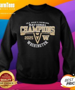 Funny Washington Huskies 2025 IRA Men's Rowing National Champions sweatshirt design featuring vibrant graphics.