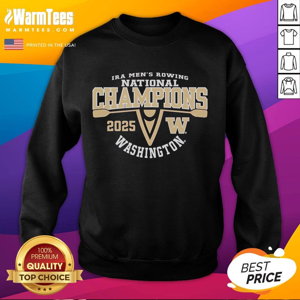 Funny Washington Huskies 2025 Ira Men'S Rowing National Champions Sweatshirt Funny Washington Huskies 2025 IRA Men's Rowing National Champions sweatshirt design featuring vibrant graphics.