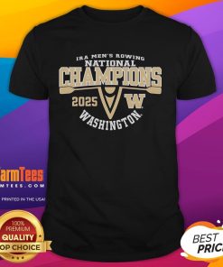 Funny Washington Huskies 2025 Men's Rowing National Champions T-Shirt featuring vibrant graphics and team pride.