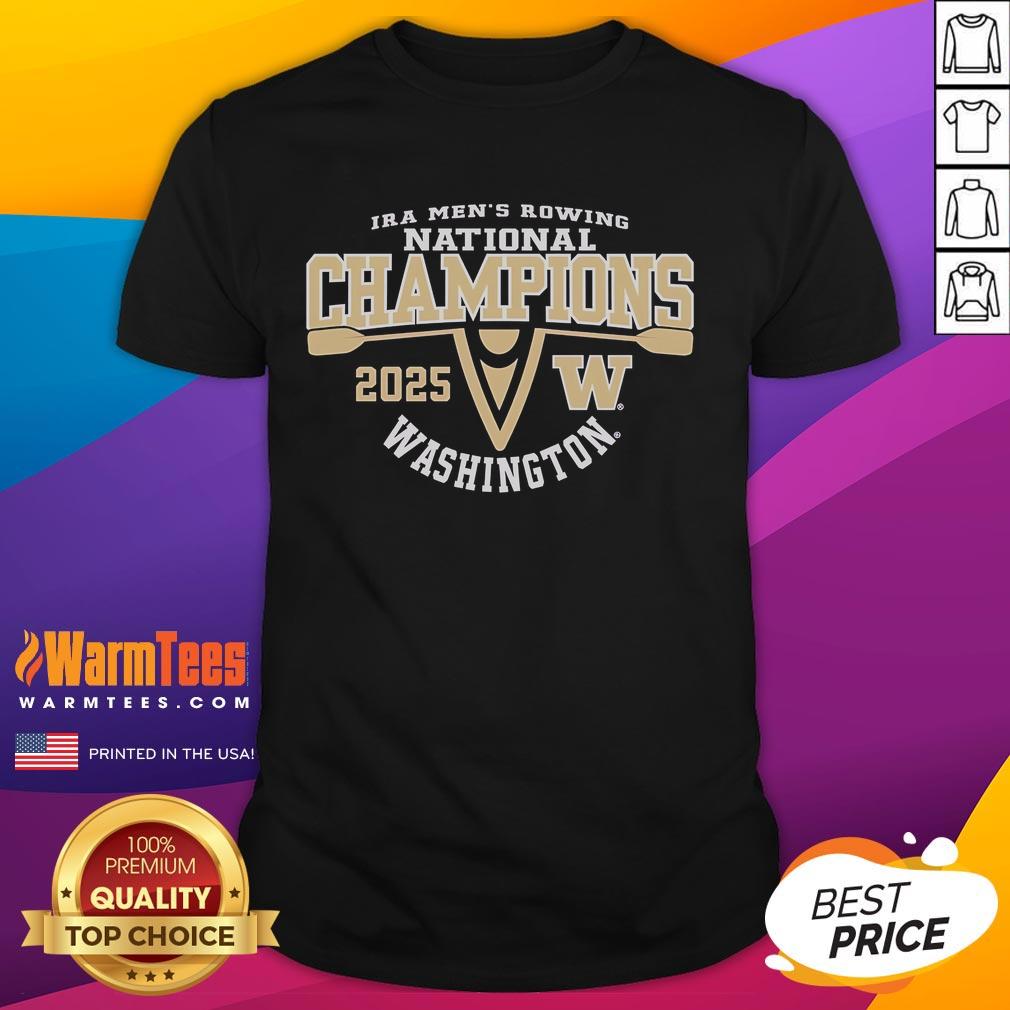 Funny Washington Huskies 2025 Ira Men'S Rowing National Champions T Shirt Funny Washington Huskies 2025 Men's Rowing National Champions T-Shirt featuring vibrant graphics and team pride.