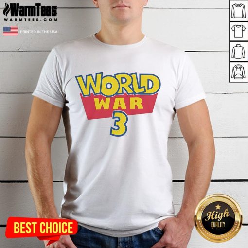 Funny World War 3 Pokmon Logo T-Shirt featuring a playful design blending Pokmon with a humorous war theme.