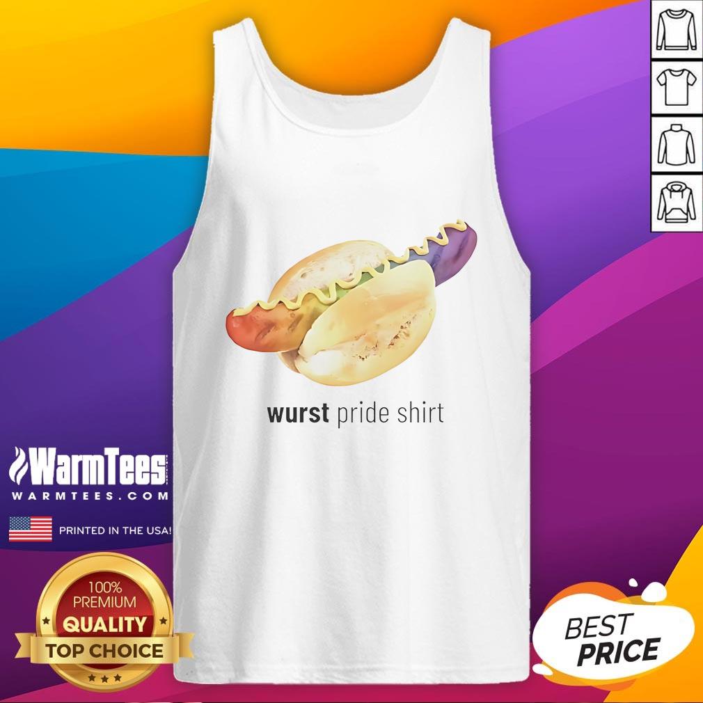 Funny Wurst Pride Tank Top Funny Wurst Pride Tank Top featuring a vibrant sausage graphic, perfect for summer festivals and LGBTQ+ celebrations.
