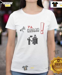 Funny Ya Honah Your Honor Ladies Tee featuring a humorous design for women, perfect for casual outings and statement fashion.