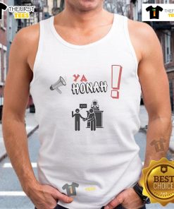 Funny 'Ya Honah, Your Honor' tank top design featuring playful text, perfect for casual wear and humor lovers.