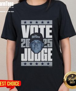 Good Aaron Judge 2025 Vote Ladies Tee featuring a stylish design for baseball fans supporting Aaron Judge.